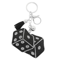 LAS VEGAS THEMED JEWELED KEYCHAIN