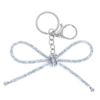 MESH BOW BAG CHARM KEYCHAIN