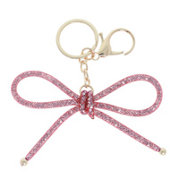 MESH BOW BAG CHARM KEYCHAIN
