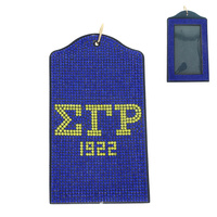 SORORITY RHINESTONE ID HOLDER