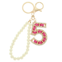 NUMBER FIVE BAG CHARM KEYCHAIN