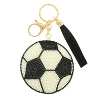 GAME DAY SOCCER BAG CHARM KEYCHAIN