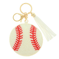 GAME DAY BASEBALL BAG CHARM KEYCHAIN