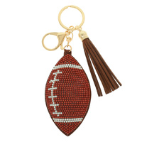 GAME DAY FOOTBALL BAG CHARM KEYCHAIN