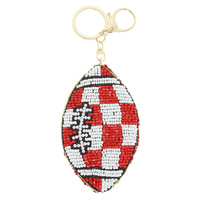 GAMEDAY CHECKER FOOTBALL KEYCHAIN