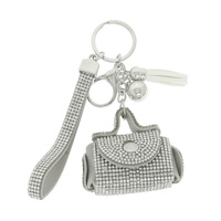 MINI LEATHER PURSE EARBUD CASE KEYCHAIN