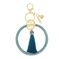 SEED BEAD KEYCHAIN WITH WRISTLET & KEYRING