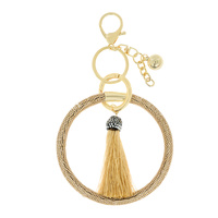 SEED BEAD KEYCHAIN WITH WRISTLET & KEYRING