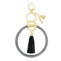 CRYSTAL RHINESTONE KEYCHAIN WITH WRISTLET & KEYRING