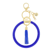CRYSTAL RHINESTONE KEYCHAIN WITH WRISTLET & KEYRING
