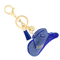 RHINESTONE COWBOY HAT KEY CHAIN