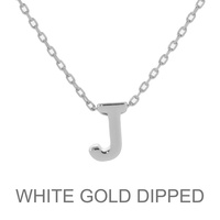GOLD DIPPED INITIAL PENDANT NECKLACE