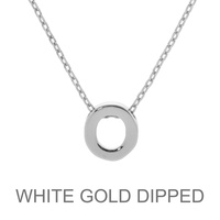 GOLD DIPPED INITIAL PENDANT NECKLACE
