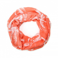 CORAL POLYESTER SCARF
