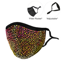 FASHION BLING FACE MASK W/ RHINESTONE