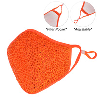 FASHION BLING FACE MASK W/ RHINESTONE