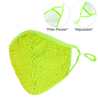 FASHION BLING FACE MASK W/ RHINESTONE