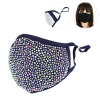 FASHION BLING FACE MASK W/ RHINESTONE