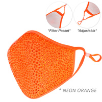 FASHION BLING FACE MASK W/ RHINESTONE