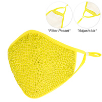 FASHION BLING FACE MASK W/ RHINESTONE