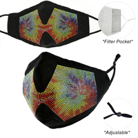 MULTI RHINESTONE COTTON MASK