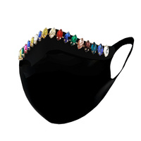 RHINESTONE FASHION MASK W/ COMFORTABLE EARLOOP