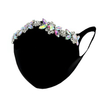RHINESTONE FASHION MASK W/ COMFORTABLE EARLOOP