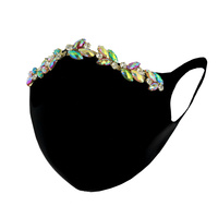 RHINESTONE FASHION MASK W/ COMFORTABLE EARLOOP