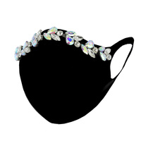 RHINESTONE FASHION MASK W/ COMFORTABLE EARLOOP