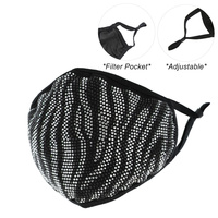 FASHION BLING FACE MASK W/ RHINESTONE