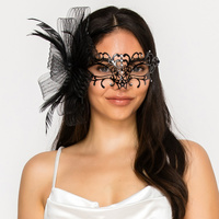 MASQUERADE MASK DETACHABLE FASCINATOR