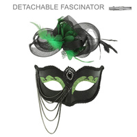 MASQUERADE MASK DETACHABLE FASCINATOR