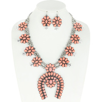 STATEMENT SQUASH BLOSSOM NECKLACE SET