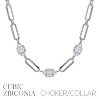 CR-R r cz cubic halo station choker