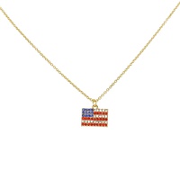 4TH OF JULY PENDANT NK(GOLD DIPPED)