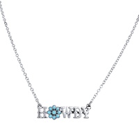 WESTERN TURQUOISE HOWDY PENDANT NECKLACE