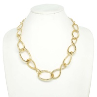 BOHEMIAN WIDE CHAIN LINK STATEMENT NECKLACE