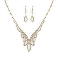 MARQUISE STONE V SHAPE NECKLACE SET