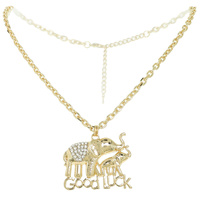 GOOD LUCK ELEPHANT PENDANT NECKLACE