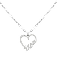 MOTHER'S DAY MOM OPEN HEART PENDANT NECKLACE