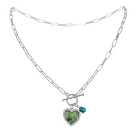 HEART BAROQUE PEARL PENDANT NECKLACE