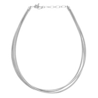 MULTI-STRAND SNAKE CHAIN NECKLACE