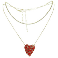 2 PIECE HEART THEMED CHOKER NECKLACE SET