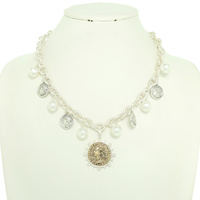 MINERVA ROMAN IMPERIAL COIN CHAIN NECKLACE