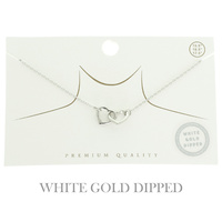 GOLD PLATED INTERLOCKED HEART NECKLACE