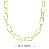 GOLD PLATED LINK CHAIN NECKLACE