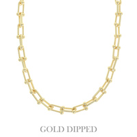 GOLD PLATED LINK CHAIN NECKLACE