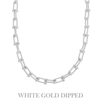 GOLD PLATED LINK CHAIN NECKLACE