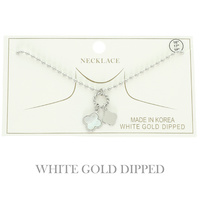 GOLD PLATED QUATREFOIL PENDANT NECKLACE