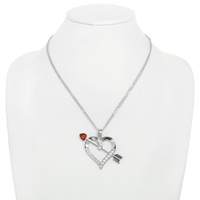 HEART AND ARROW PENDANT NECKLACE